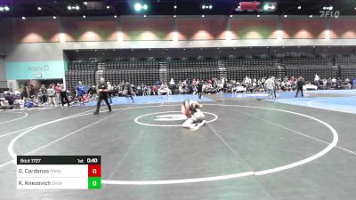 132 lbs Consi Of 8 #1 - Geno Cardenas, Pomona vs Kale Knezovich, Green River