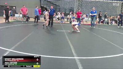 92 lbs Round 3 (4 Team) - Wyatt Williamson, Williamsburg WC vs Max Critzer, Full Circle WC