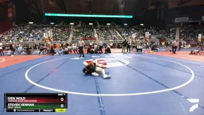 4A-113 lbs Quarterfinal - Iven Wold, Thunder Basin High School vs Steven Henman, Kelly Walsh