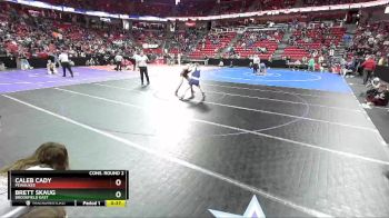 D1-152 lbs Cons. Round 2 - Brett Skaug, Brookfield East vs Caleb Cady, Pewaukee