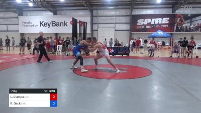 77 kg Consi Of 16 #1 - Luke Ciampa, Eclipse Wrestling Club vs Roger Deck, Cincinnati RTC