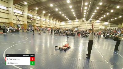 77 lbs Cons. Round 2 - Raylan Moore, Idaho vs Isaac Pearson, Silver State Wrestling Academy