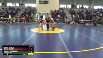 184 lbs Champ. Round 1 - Bryan Stafford, Elmira College vs Gary Nagle, Ursinus College