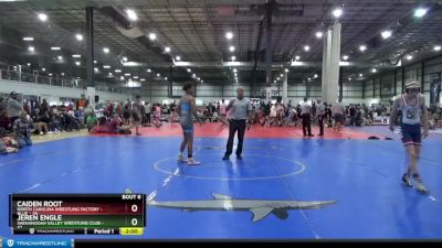 125 lbs Round 3 (4 Team) - Caiden Root, NORTH CAROLINA WRESTLING FACTORY - BLUE vs Jeren Engle, SHENANDOAH VALLEY WRESTLING CLUB