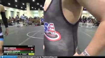 160 lbs Round 2 (8 Team) - Brandon Lehrman, Backyard Boyz White vs Ricky Herman, East Coast Xtreme