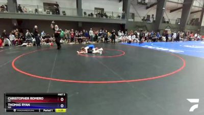 106 lbs Champ. Round 1 - Thomas Ryan, WA vs Christopher Romero, CA