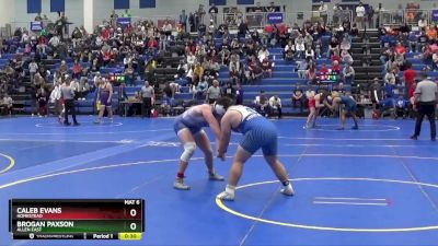 215 lbs Cons. Semi - Brogan Paxson, ALLEN EAST vs Caleb Evans, Homestead