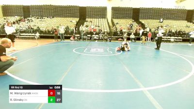 89 lbs Rr Rnd 10 - Michael Wengrzynek, Mat Assassins Gray vs Raymond Glinsky, Quaker Nation