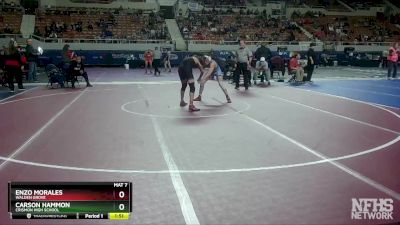 D3-144 lbs Champ. Round 1 - Enzo Morales, Walden Grove vs Carson Hammon, Crismon High School