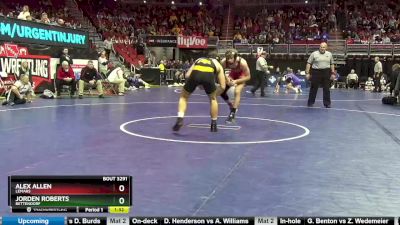 3A-160 lbs Cons. Round 2 - Jorden Roberts, Bettendorf vs Alex Allen, LeMars