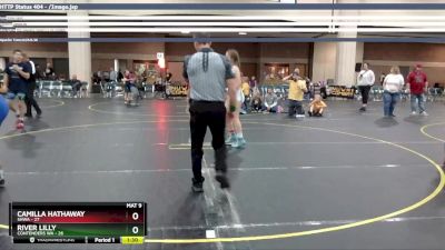 120 lbs Semis & 1st Wrestleback (8 Team) - Camilla Hathaway, SHWA vs River Lilly, Contenders WA