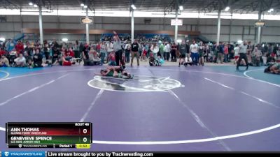 75 lbs Cons. Round 3 - Ann Thomas, Glenns Ferry Wrestling vs Genevieve Spence, Les Bois Junior High