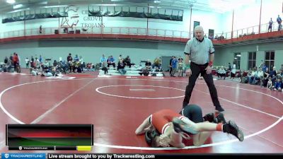 75 lbs Cons. Round 4 - Carter Sanford, New Palestine Junior High vs Daniel Bazan, Maurer Coughlin Wrestling Club