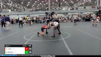 98 lbs Round 5 (8 Team) - Nathan Matthis, Steller Trained Pyke Syndicate vs Braiden Lotier, TNWC Red