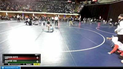 82 lbs Cons. Round 1 - Hunter Vos, Iowa vs Carson Kotz, Iowa