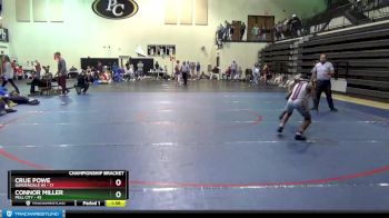 106 lbs Cross Bracket (8 Team) - Crue Powe, Gardendale Hs vs Connor Miller, Pell City