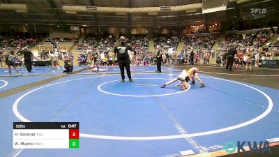 52 lbs Quarterfinal - Hudson Vanover, Salina Wrestling Club vs Weston Myers, Pawhuska Elks Takedown