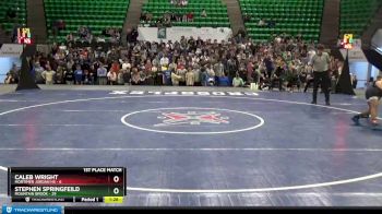 115 lbs Finals (2 Team) - Caleb Wright, Mortimer Jordan HS vs STEPHEN SPRINGFEILD, Mountain Brook