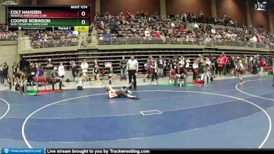 87 lbs Quarterfinal - Colt Hanssen, Wasatch Wrestling Club vs Cooper Robinson, Ruby Mountain Wrestling