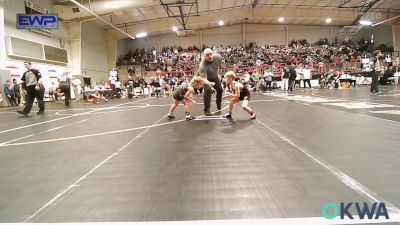 55 lbs 2nd Place - Lukus Reyes, Pawhuska Elks Takedown vs Everett Luxton, Bartlesville Wrestling Club