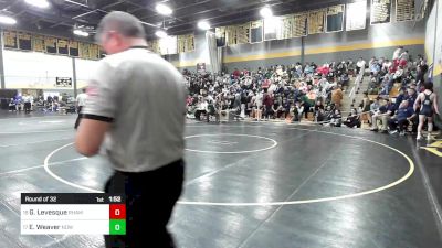 132 lbs Round Of 32 - Garrett Levesque, RHAM vs Ethan Weaver, Notre Dame-West Haven