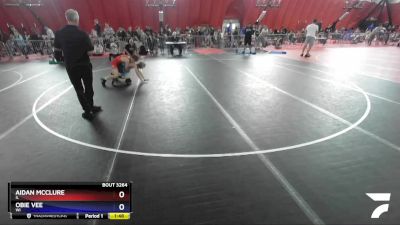 102 lbs Cons. Round 3 - Aidan McClure, IL vs Obie Vee, WI