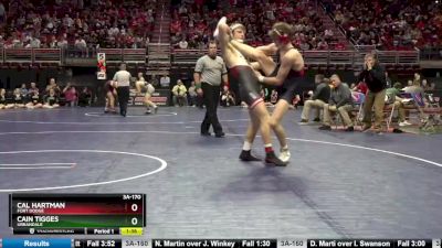 3A-170 lbs Cons. Round 2 - Cal Hartman, Fort Dodge vs Cain Tigges, Urbandale