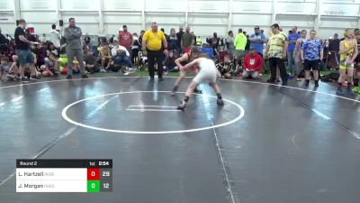 95 lbs Round 2 - Logan Hartzell, Rebellion Uprising vs Jacob Morgan, Pheonix Wrestling Club Blue