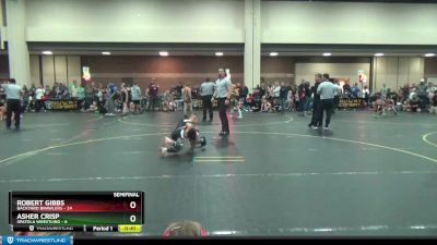 56 lbs Semis (4 Team) - Robert Gibbs, Backyard Brawlers vs Asher Crisp, Spatola Wrestling