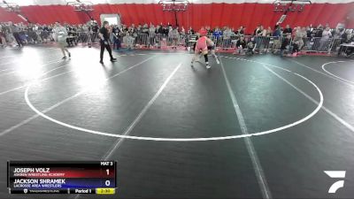 220 lbs Cons. Round 2 - Joseph Volz, Askren Wrestling Academy vs Jackson Shramek, LaCrosse Area Wrestlers