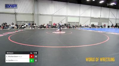 60 lbs Rr Rnd 3 - Charleigh Richardson, MOJO Girls vs Alicen Quillin, Sisters On The Mat Teal