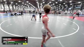 80 lbs Rd# 2 10:30am Friday - Cohen Reer, Team Ohio vs Ziggy Sandoball, M2TC Red