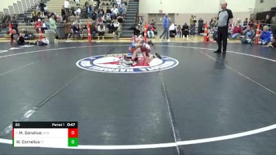 80 lbs Semifinal - Micah Donahue, No Nonsense Wrestling vs Warren Cornelius, Foley Falcons