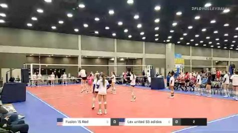 Fusion 15 Red vs Lex united 55 adidas - 2022 JVA World Challenge presented by Nike - Expo Only