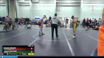 130 lbs Round 4 (8 Team) - Kyler Crooks, Terps Xtreme vs Aidan Collazo, Kraken