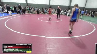 81-86 lbs Round 1 - Ella Barnett, NWWC vs Delanie Hampton, Thunder Mountain Wrestling Club