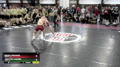 157 lbs Round 7 (8 Team) - Preston Aagard, Juab vs Brody Rhoades, Uintah