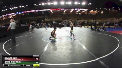 77 lbs Round 1 - David Thompson, Grapple Academy vs Sawyer Akel, Fl Scorpions Wrestling Club