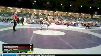 120 lbs Round 2 (4 Team) - Mateo Rockwell, 3A Riverside vs Jaxon Olhausen, 3A Willamina/Falls City