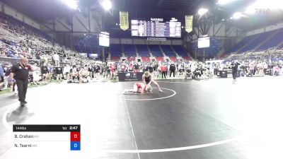 144 lbs Rnd Of 16 - Brenya Crahan, Missouri vs Nebi Tsarni, Maryland