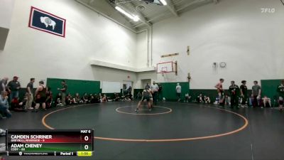 190B Round 2 - Adam Cheney, Cody vs Camden Schriner, Greybull/Riverside