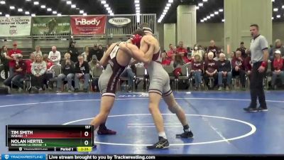 157 lbs Quarters & 1st Wb (16 Team) - Nolan Hertel, Wisconsin-La Crosse vs Tim Smith, Wabash