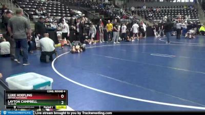 80 lbs Cons. Round 4 - Luke Hoefling, Hinton Mathawks vs Layton Campbell, DC ELITE