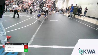 43 lbs Consi Of 8 #2 - Roman Hicks, R.A.W. vs Hadley-Glen Smith, Tahlequah Wrestling Club