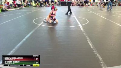 48 lbs Round 5 (6 Team) - Kaden Harbarger, Roughhouse vs Emmett Byerly, South Hills