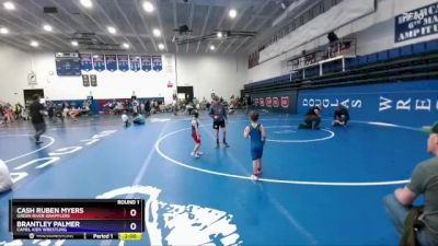 40-43 lbs Round 1 - Cash Ruben Myers, Green River Grapplers vs Brantley Palmer, Camel Kids Wrestling