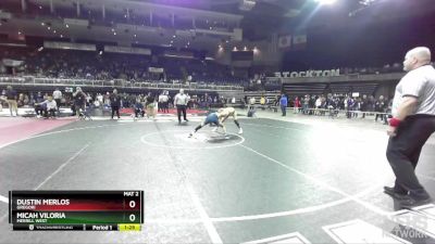 120 lbs Semifinal - Micah Viloria, Merrill West vs Dustin Merlos, Gregori