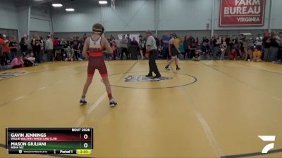 97 lbs Champ. Round 1 - Gavin Jennings, Willie Walters Wrestling Club vs Mason Giuliani, Nova WC