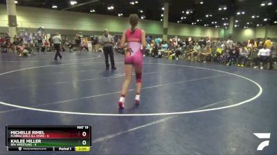 110 lbs Round 1 (16 Team) - Kailee Miller, RPA Wrestling vs Michelle Rimel, Florida Girls All Stars