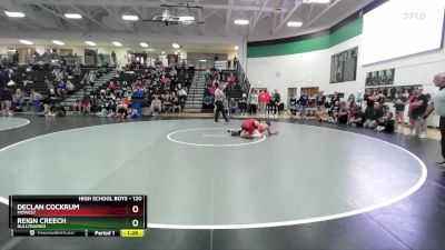 120 lbs Semifinal - Declan Cockrum, MoWest vs Reign Creech, BullTrained